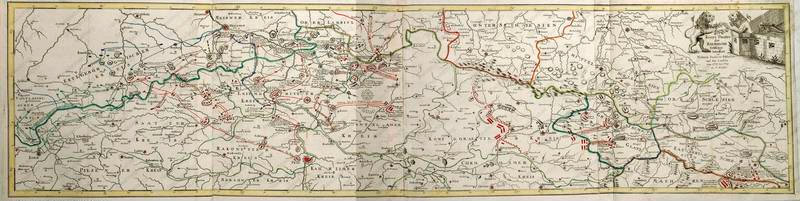 1778: Plan der Kriegsschauplätze