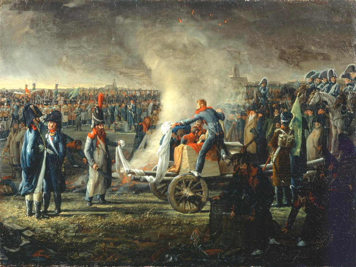 Wilck - Verbrennung der englischen Waren