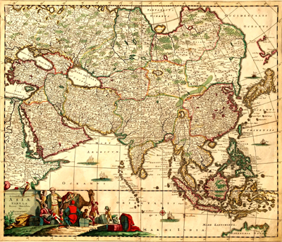 Asien um 1680