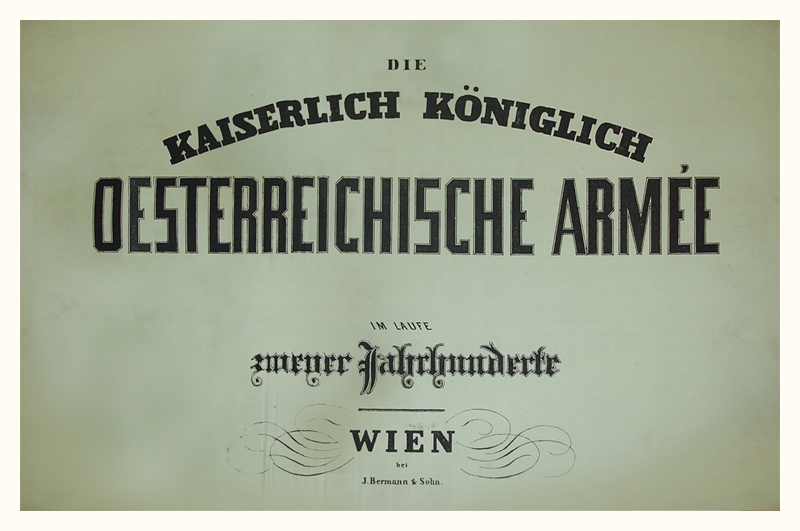 Österreichische Armee - Titelblatt