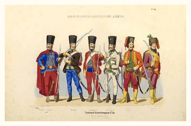 Österreichische Armee - Grenztruppen 1756