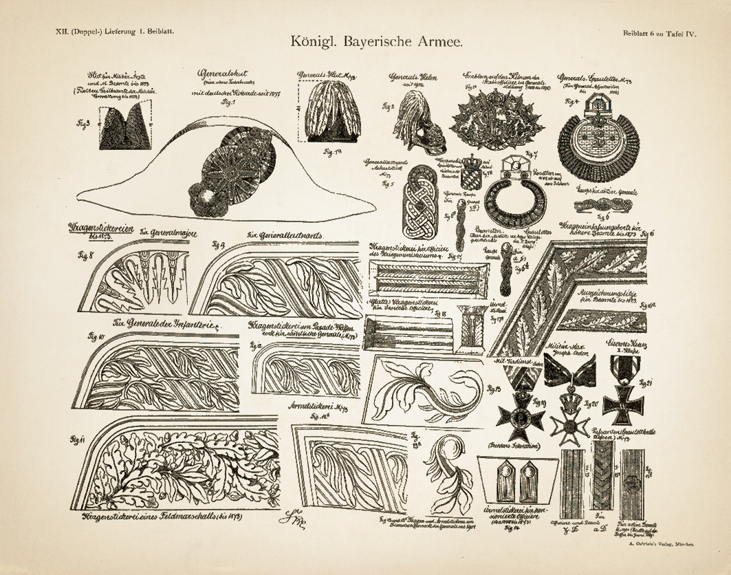 Kgl.-Bay. Armee - Generalität 1806-1859 - Detailstudie 6