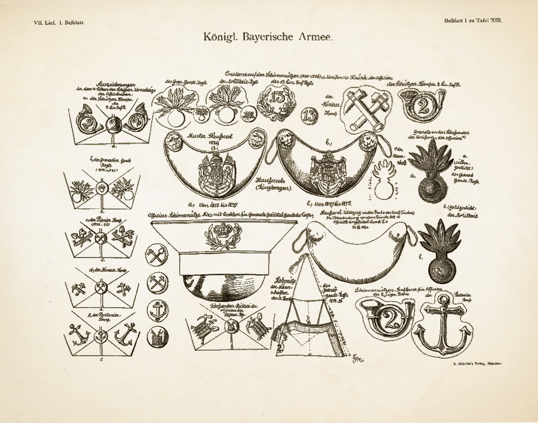 Kgl.-Bay. Armee - Infanterie 1826-1834 - Detailstudie 1