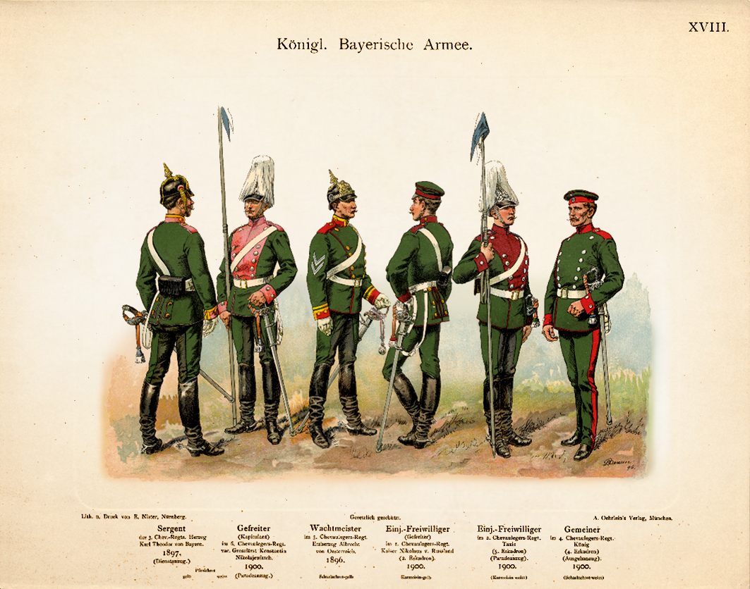Kgl.-Bay. Armee - Chevaulegers 1896-1900