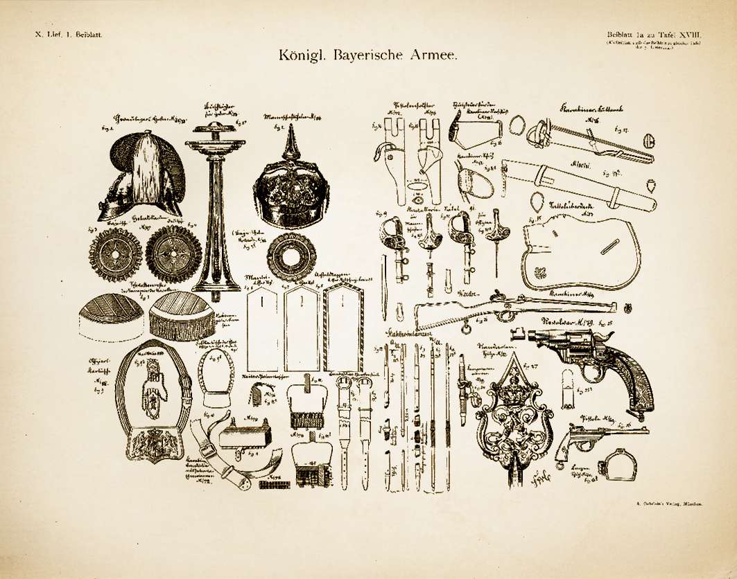 Kgl.-Bay. Armee - Chevaulegers 1896-1900 - Detailstudie 1a