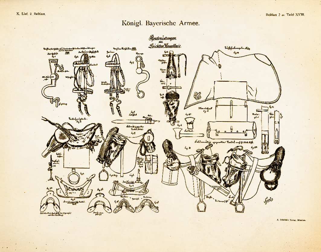 Kgl.-Bay. Armee - Chevaulegers 1896-1900 - Detailstudie 2