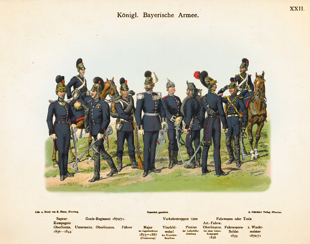 Kgl.-Bay. Armee - Technische Truppen 1826-1900