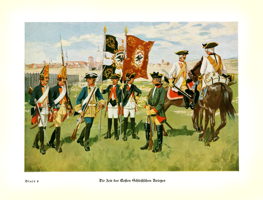 Preussische Truppen um 1740/42