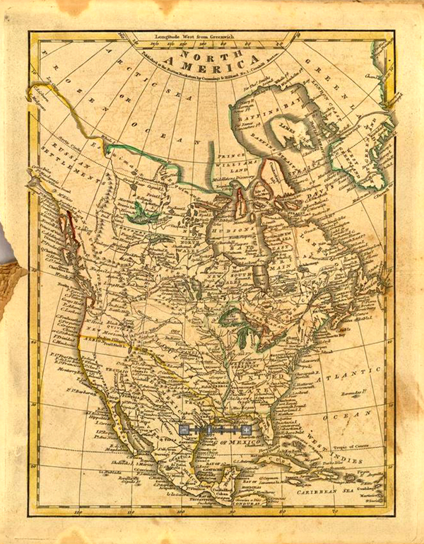 Atlas Map of North America.