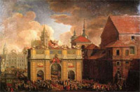 1734: Einzug in Warschau