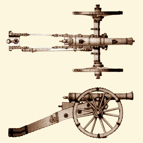 Preussen: 3-Pfünder um 1717