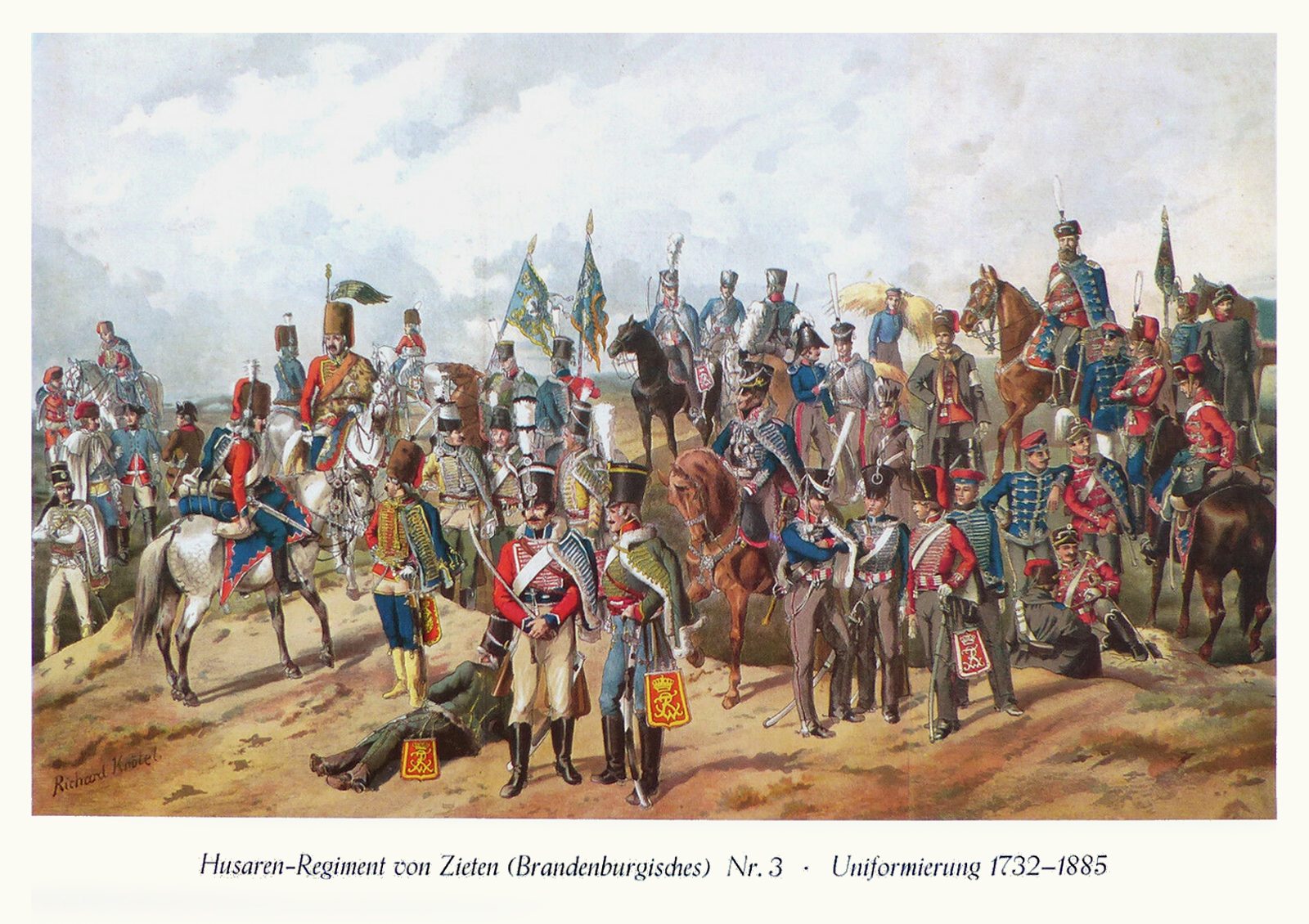 Richard Knötel - Husaren-Regiment von Zieten Nr. 3