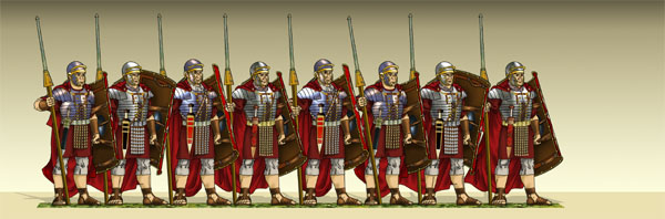 Legionäre eines Contuberniums