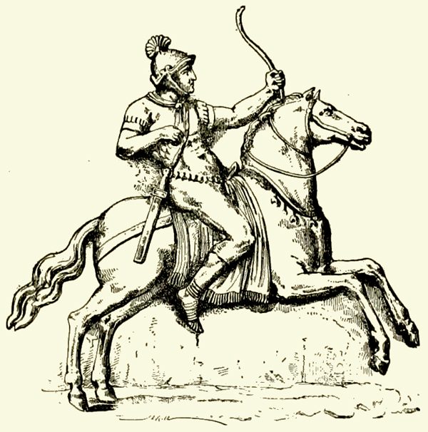 röm. Bogen-Schütze zu Pferd