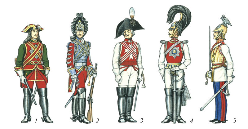 Chevalier-Garde von 1724 bis 1870