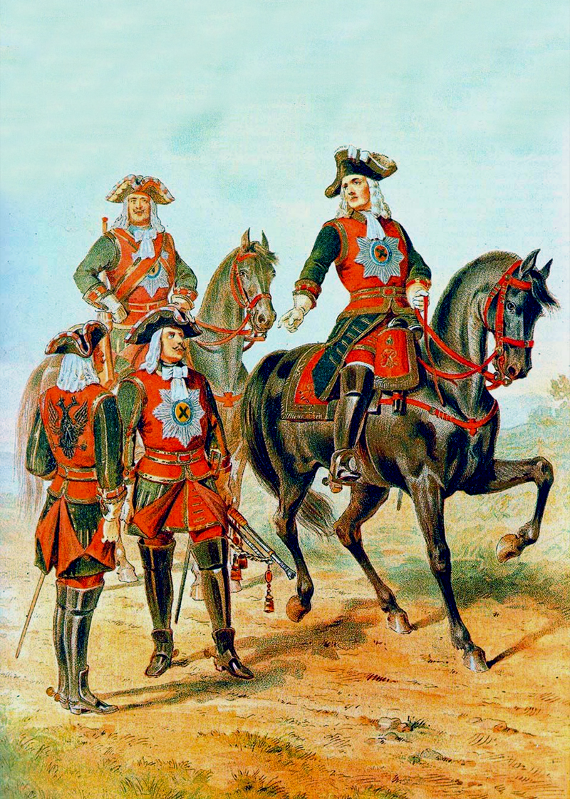 Chevalier-Garde zwischen 1724 und 1731