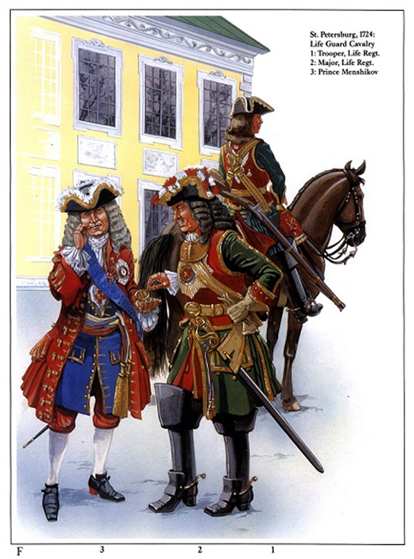 Menschikow und Chevalier-Garde