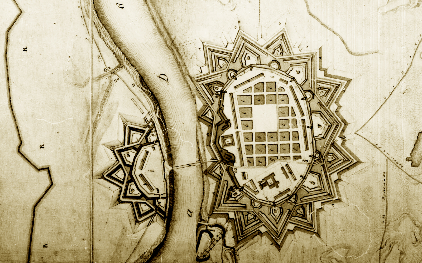 Plan Festung Dünaburg