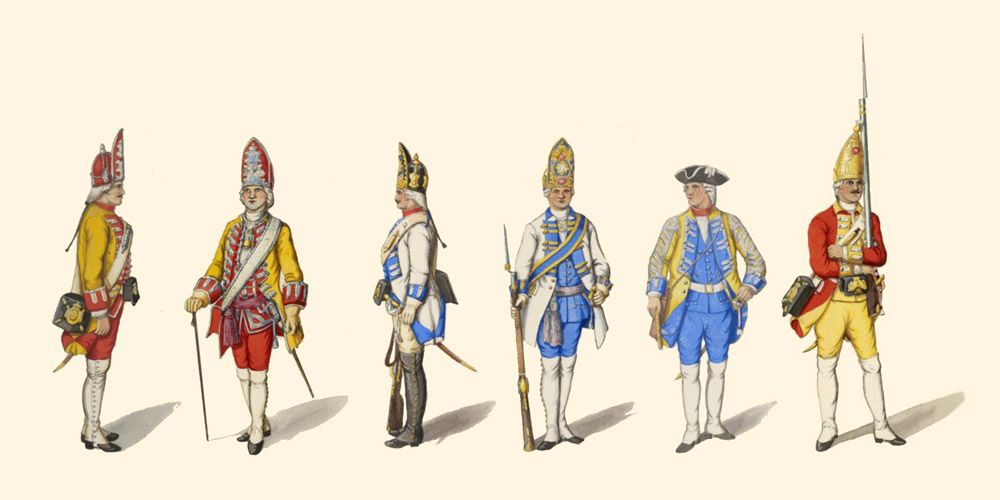 Leibgrenadiergarde von 1730 bis 1750
