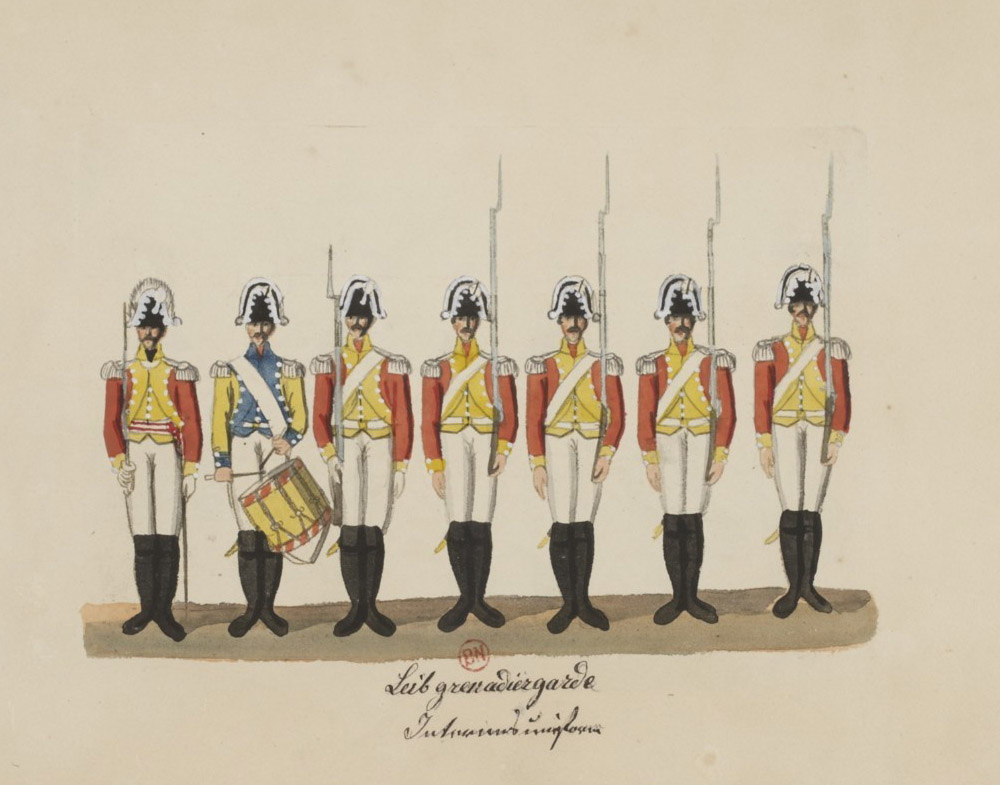 Leibgrenadiergarde um 1806