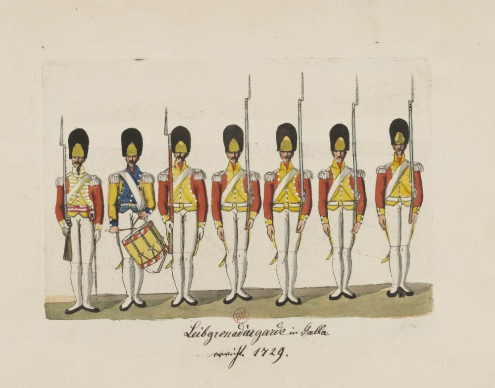 Leibgrenadiergarde um 1806