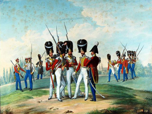 Garde-Division um 1832