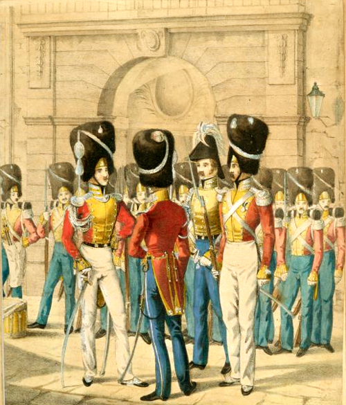Garde-Division um 1835
