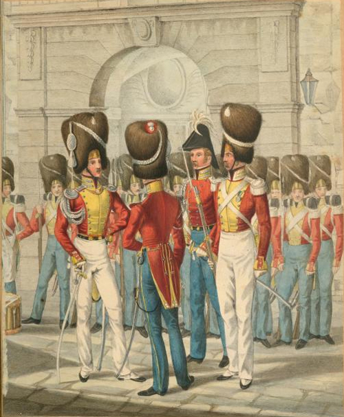 Garde-Division um 1835