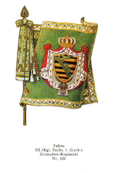 Fahne III/1IR Nr. 100