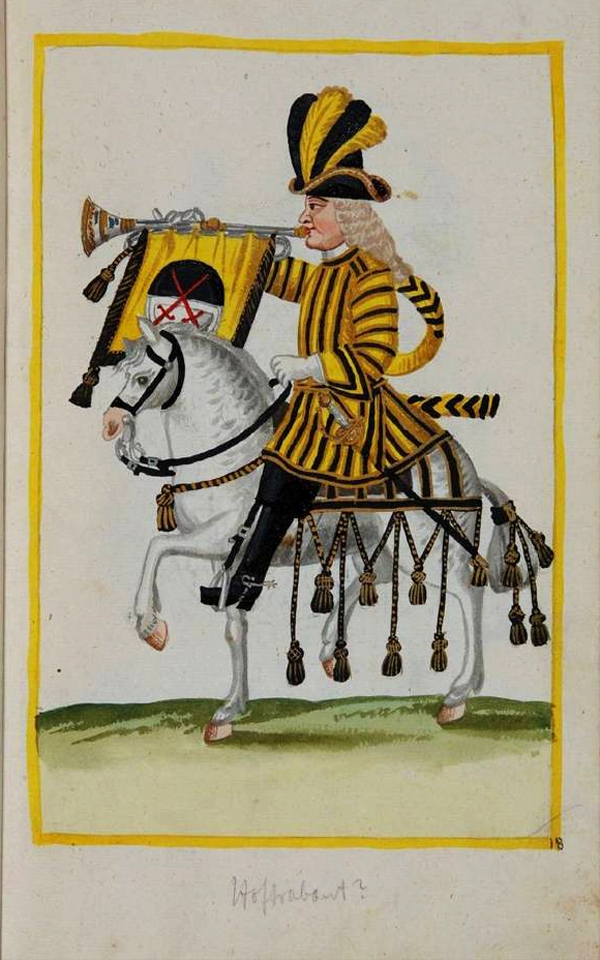 Sachsen um 1719 - Garde du Corps - Trompeter