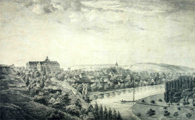 Ansicht von Schloss Neu-Augustusburg/Weissenfels