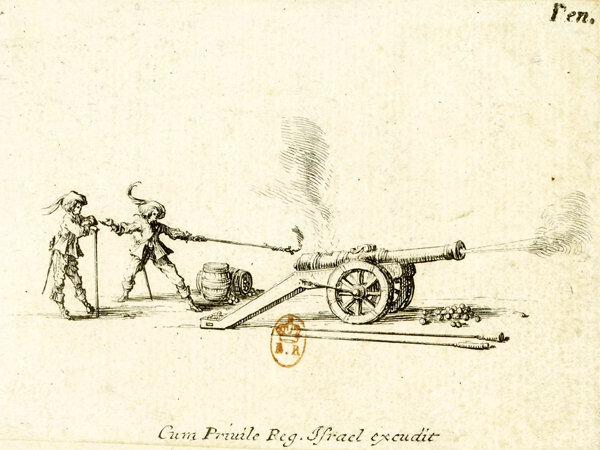 Callot - L'exercice du canon