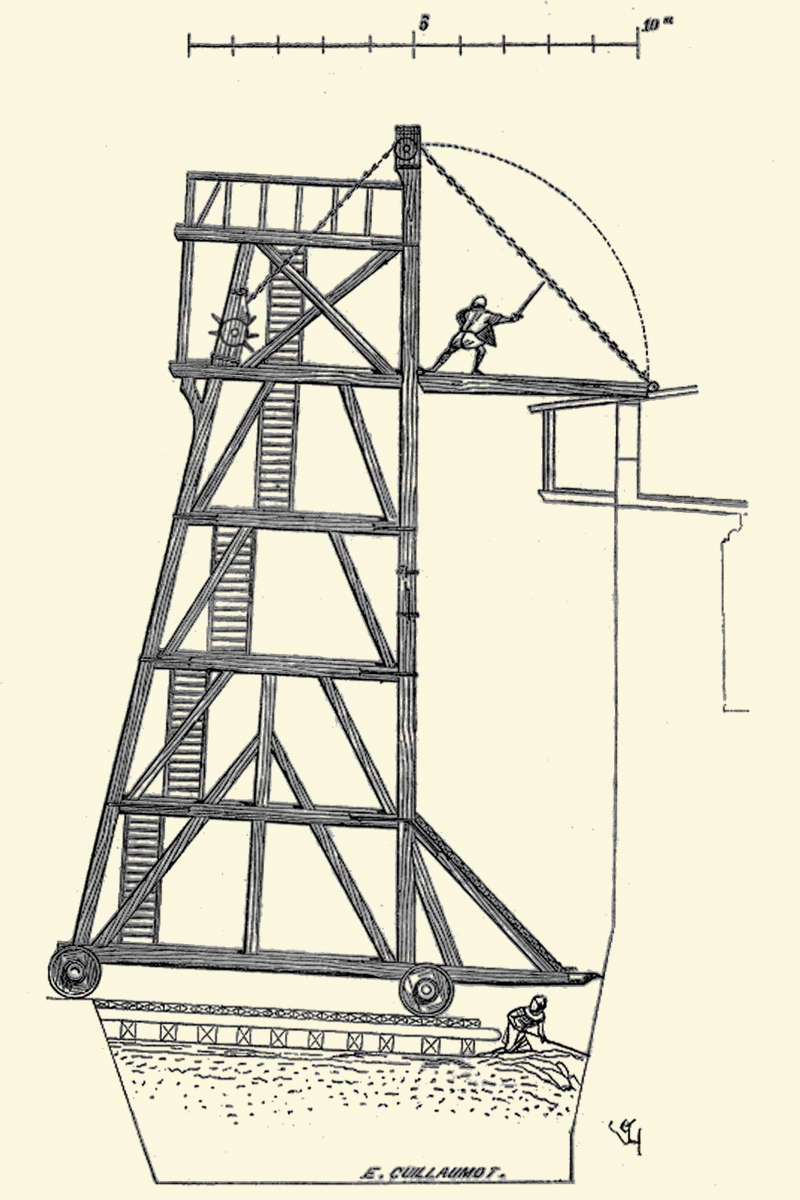 Belagerungsturm um 1150