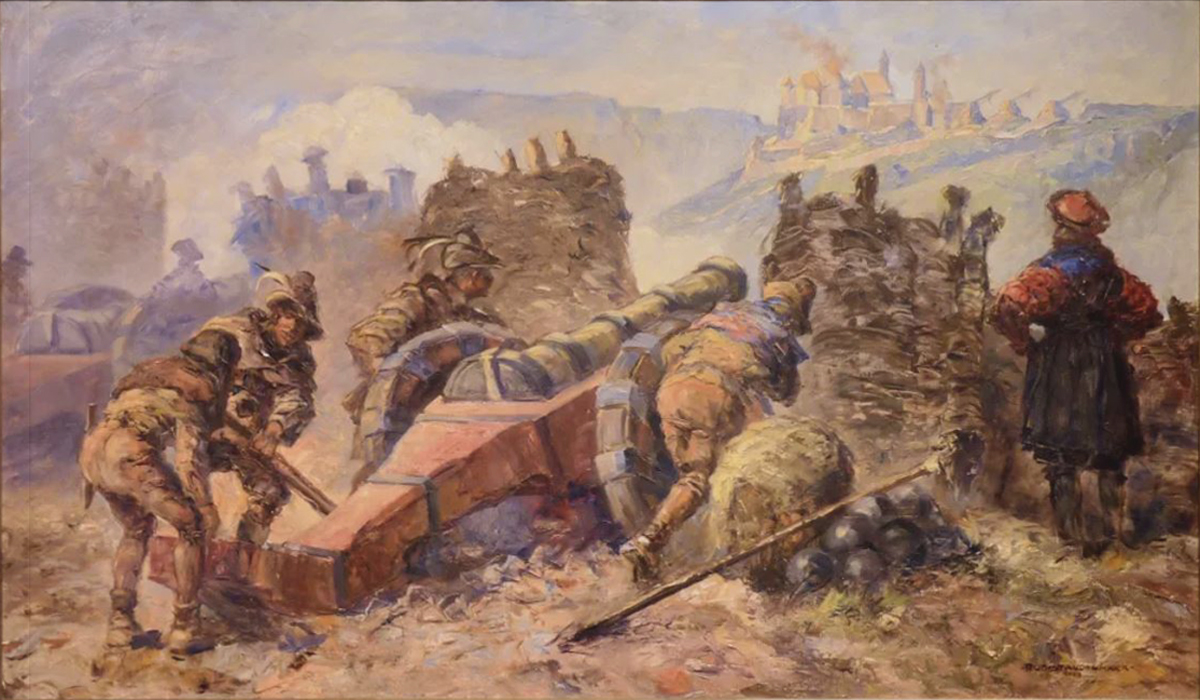 Beschießung der Burg Helfenstein