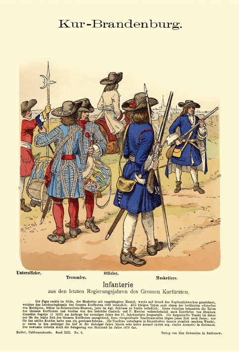 Knoetel: Kur-Brandenburg 1680 - Infanterie